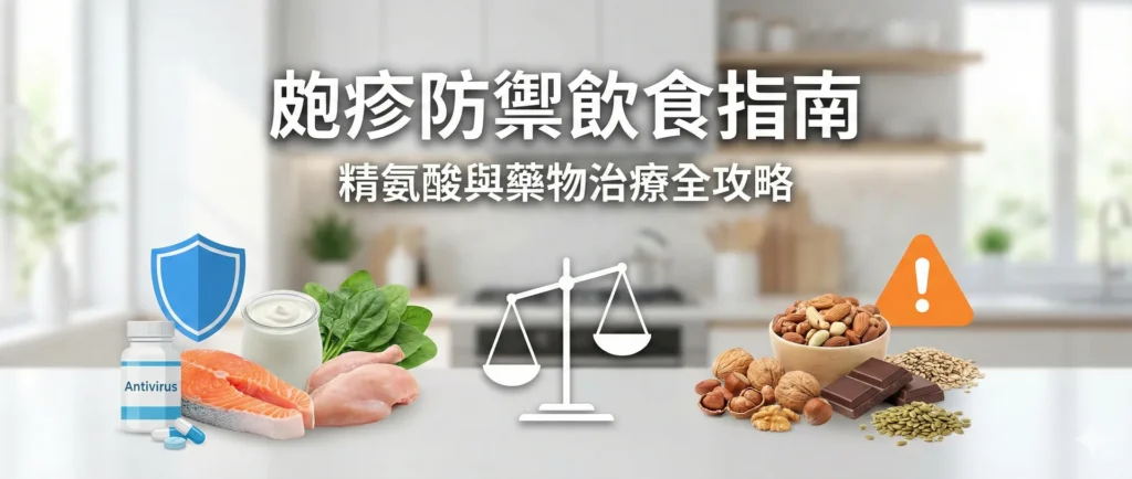 皰疹防禦飲食指南：精氨酸與藥物治療全攻略